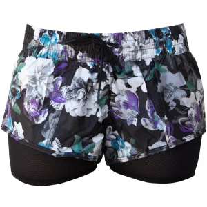 ADIDAS Women Stella McCartney Run Dark Blossom 2-In-1 Shorts Size XS-L