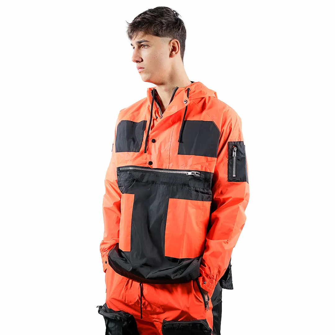 INDVLST Color Block Anorak
