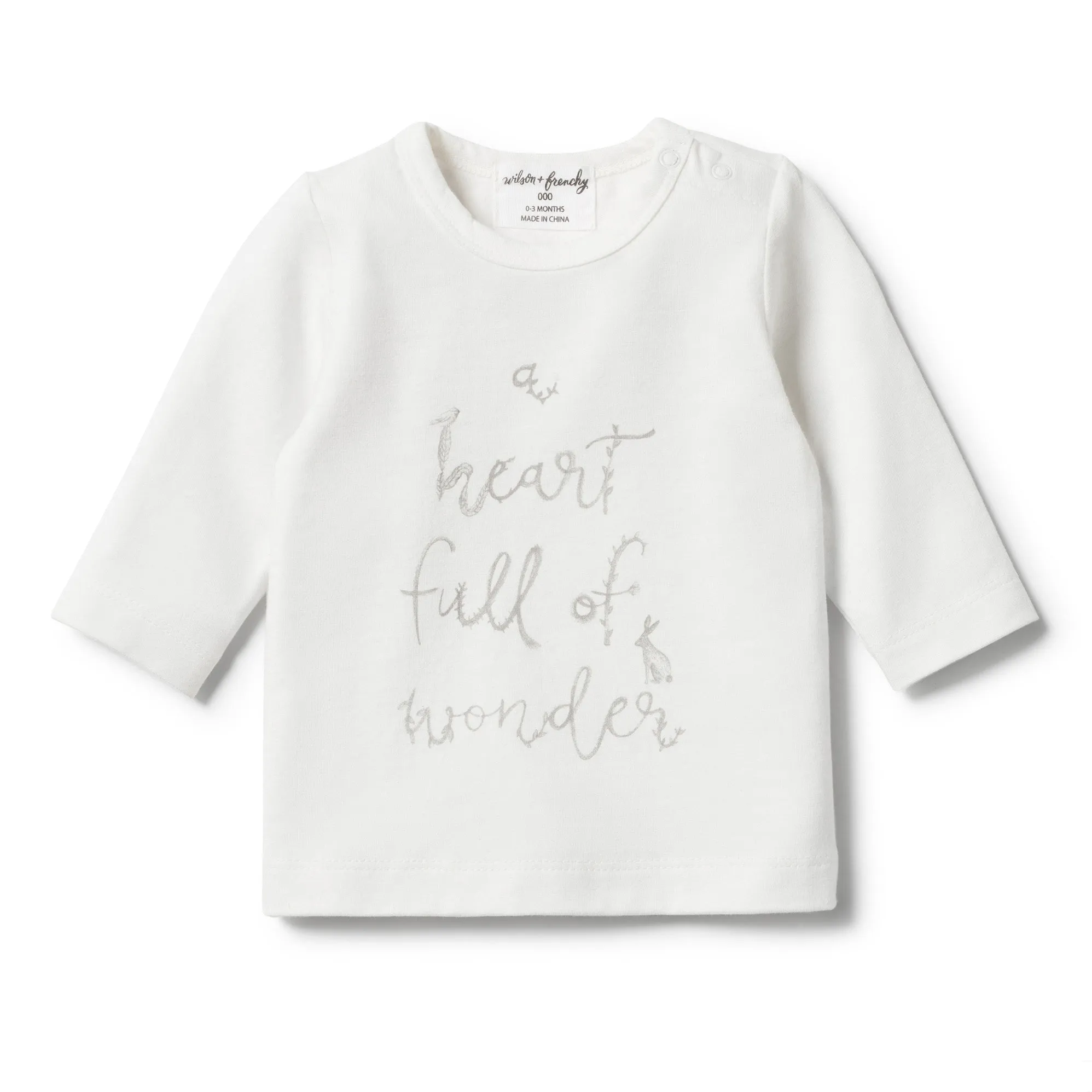 ORGANIC HEART FULL OF WONDER LONG SLEEVE TOP